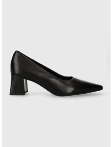 Kožne salonke Vagabond Shoemakers ALTEA boja: crna, s debelom potpeticom, 5740.001.20