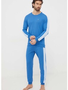 Pamučna pidžama United Colors of Benetton bez uzorka