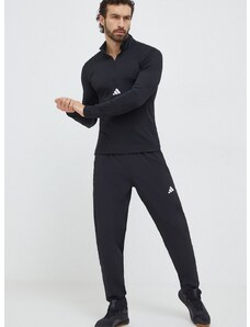 Majica dugih rukava za trening adidas Performance boja: crna, bez uzorka