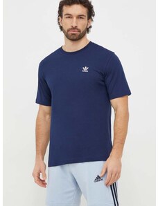 Pamučna majica adidas Originals Essential Tee za muškarce, boja: tamno plava, s aplikacijom, IR9693