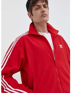 Dukserica adidas Originals Adicolor Woven Firebird Track Top za muškarce, boja: crvena, s uzorkom, IT2495