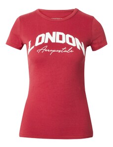 AÉROPOSTALE Majica 'LONDON' vatreno crvena / bijela