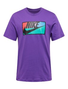 Nike Sportswear Majica 'CLUB' menta / ljubičasta / narančasto crvena / crna