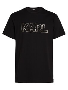 Karl Lagerfeld Majica crna / srebro