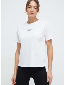 Pamučna homewear majica kratkih rukava United Colors of Benetton boja: bijela