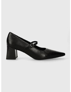 Kožne salonke Vagabond Shoemakers ALTEA boja: crna, s debelom potpeticom, 5740.201.20