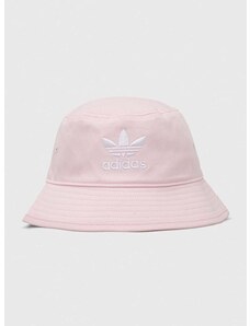 Pamučni šešir adidas Originals boja: ružičasta, pamučni