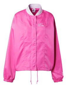 Nike Sportswear Prijelazna jakna 'AIR' svijetlosiva / neonsko roza