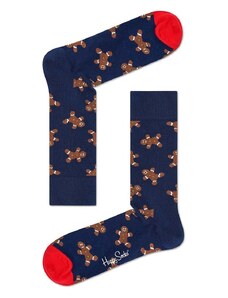 Čarape Happy Socks Holiday Singles Gingerbread boja: tamno plava