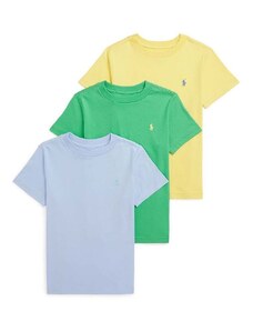 Dječja majica kratkih rukava Polo Ralph Lauren 3-pack s aplikacijom