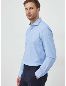 Košulja BOSS za muškarce, regular, s talijanskim ovratnikom