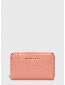 Kožni novčanik MICHAEL Michael Kors za žene, boja: ružičasta