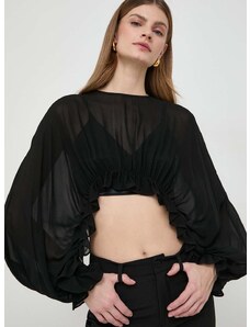 Bluza Pinko za žene, boja: crna, bez uzorka