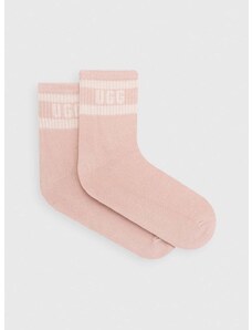 Čarape UGG Dierson za žene, boja: bijela
