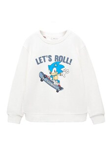 MANGO KIDS Sweater majica 'Sonicsk' bež / plava / tamno plava / bijela melange