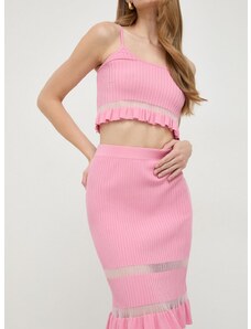 Suknja Pinko boja: ružičasta, mini, pencil