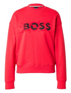 BOSS Sweater majica 'Econa' crvena / crna