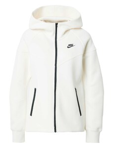Nike Sportswear Sportska jakna 'TECH FLEECE' crna / svijetla bež