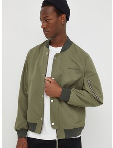 Bomber jakna Marc O'Polo za muškarce, boja: zelena, za prijelazno razdoblje