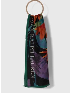 Šal s dodatkom svile Lauren Ralph Lauren s uzorkom