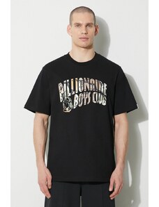 Pamučna majica Billionaire Boys Club Camo Arch Logo za muškarce, boja: crna, s tiskom, B24133