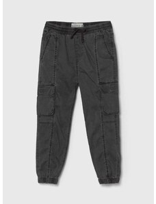 Dječje hlače Abercrombie & Fitch boja: siva, bez uzorka