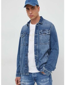 Traper jakna Pepe Jeans Luka Stencil za muškarce, za prijelazno razdoblje