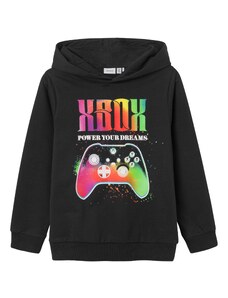 NAME IT Sweater majica 'DJIL XBOX' svijetlozelena / svijetloljubičasta / crna / bijela