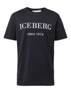 ICEBERG Majica crna / bijela