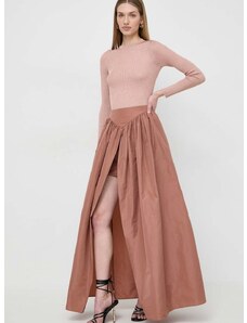 Suknja Pinko boja: smeđa, maxi, širi se prema dolje