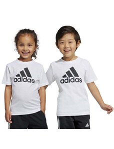 Dječja pamučna majica kratkih rukava adidas LK BL CO boja: bijela, s tiskom