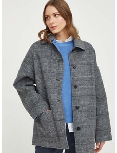 Dvostrani vuneni kaput MAX&Co. boja: siva, za prijelazno razdoblje, oversize