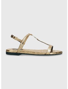 Kožne sandale Patrizia Pepe za žene, boja: zlatna, 8X0025 L031 Y442