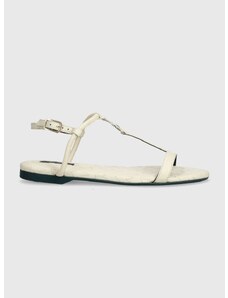 Kožne sandale Patrizia Pepe za žene, boja: bijela, 8X0025 L048 W338