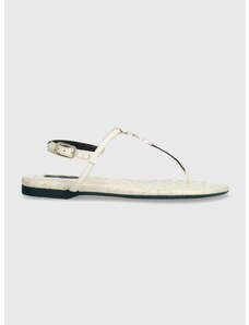 Kožne sandale Patrizia Pepe za žene, boja: bijela, 8X0020 L048 W338