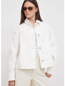 Traper jakna Emporio Armani za žene, boja: bijela, prijelazno razdoblje, 3D2B75 2NY0Z