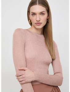 Pulover Marella za žene, boja: ružičasta, lagani