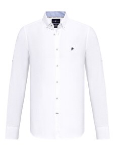 DENIM CULTURE Poslovna košulja 'JONES' mornarsko plava / bijela