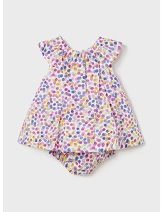 Pamučna haljina za bebe Mayoral Newborn mini, širi se prema dolje