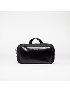 FRED PERRY Nylon Twill Leather Xbody Bag Black/ Gold