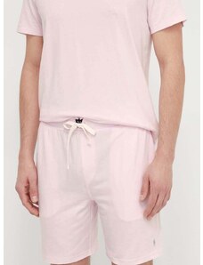 Kratki doljnji dio pidžame Polo Ralph Lauren za muškarce, boja: ružičasta, bez uzorka