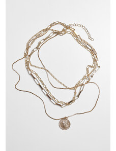 Urban Classics Accessoires Necklace layered with a coin - gold color