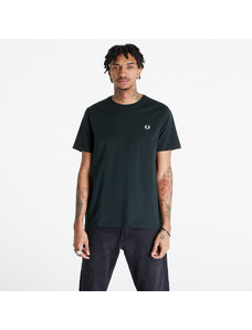 FRED PERRY Crew Neck T-Shirt Night Green/ Snow White