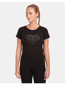 Women's Merino Wool T-Shirt Kilpi ZARJA-W Black
