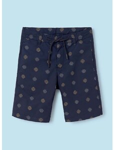 Dječje pamučne kratke hlače Mayoral boja: tamno plava