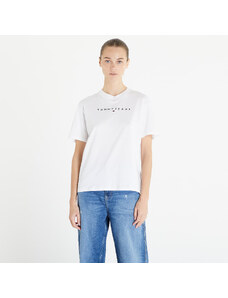 Tommy Hilfiger Tommy Jeans Relaxed New Linear Short Sleeve Tee White