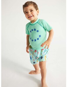Majica za plivanje za bebe Bobo Choses boja: tirkizna