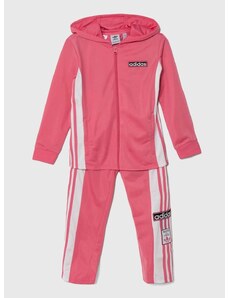 Dječja trenirka adidas Originals boja: ružičasta