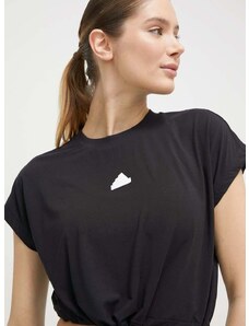 Majica kratkih rukava adidas za žene, boja: crna