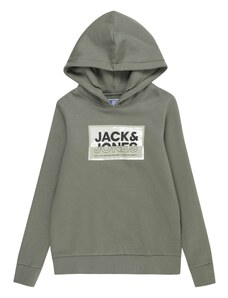 Jack & Jones Junior Sweater majica 'LOGAN' maslinasta / pastelno zelena / crna / bijela